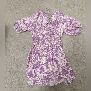 Mango flowy printed dress